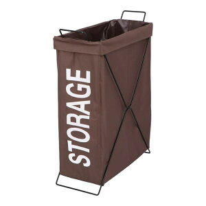 コーナンオリジナル LIFELEX ライフレックス ストレージバスケット 縦型 / 幅190×奥行410×高さ560mm 耐荷重:3kg 折り畳み コーナン