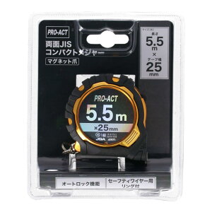 12/1N[|I R[iIWi PROACT vANg RpNgW[ [}O 5.5m×e[v25mm ubN/S[h  R[i