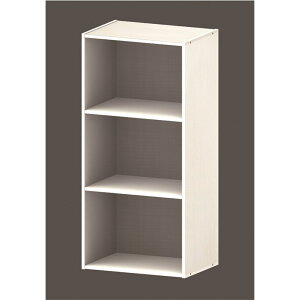 コーナンオリジナル LIFELEX ライフレックス 3段カラーボックス 可動棚 ホワイト β / 収納 ラック 幅418×奥行290×高さ880(mm) コーナン