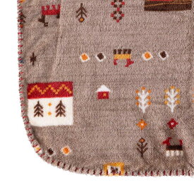 ★エントリー P10 1/9 20:00-1/16 1:59 ★ コーナンオリジナル LIFELEX ライフレックス 2枚合わせひざ掛け 70×100ギャベBR / コーナン ブラウン かわいい おしゃれ