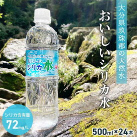 おいしいシリカ水 500ml×24本 1ケース 配送無料 / ミネラルウォーター 500ml のむシリカ 水 500ml のむシリカ ナチュラルミネラルウォーター シリカ水 備蓄水