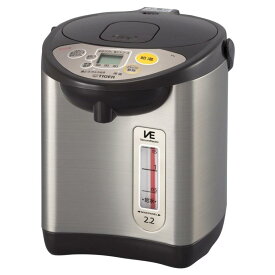 タイガー魔法瓶 VE電気まほうびん とく子さん PIL-A220(T) ブラウン 2.2L / タイガー 電気ポット pil-a220 pila220 ポット 2.2リットル 保温 省エネ 電動 VE まほうびん 蒸気レス 真空 お湯 給湯 省スチーム