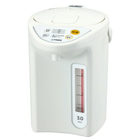 タイガー魔法瓶 マイコン電動ポット 3.0L ホワイト PDR-G301W / タイガー ポット 3リットル pdrg301 3l 電動ポット 電気ポット 電動式