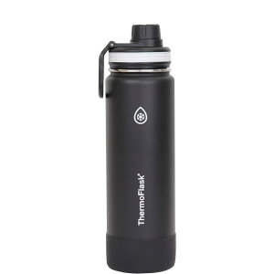 ★エントリーP10★10/24-27限定! タケヤ化学 サーモフラスク 0.7L BK/ブラック 真空断熱 ステンレスボトル 保冷 アウトドア スポーツ 水分補給 キャリーハンドル付き シリコンバンパー付き