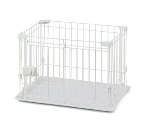 アイリスオーヤマ システムサークルトレー付き STS-400T / システムサークルトレー付き サークル ケージ カゴ システムサークル 犬 しすてむさーくるとれーつき マットホワイト STS-400T 4967576477