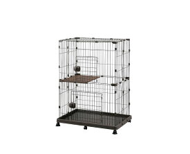 アイリスオーヤマ ペットケージ PEC-902V / ペットケージ 猫 猫用 ネコ ねこ ケージ 2段 キャットケージ ペットケージ 多段 キャスター付き 室内 檻 おり カゴ かご 籠 PEC-902V PEC-902V PEC-902V ライトナチュラル アッシュグレー ウォールナット 4967576632799