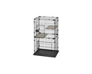 アイリスオーヤマ コンパクトキャットケージ2段 CCC-112 / キャットケージ ケージ コンパクト コンパクトキャットケージ2段 CCC-112 全2色 キャットケージ キャットゲージ 猫ケージ ゲージ 猫用