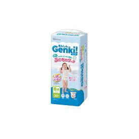 【エントリーでP10倍】★4/4 20:00-4/10 1:59★ アイリスオーヤマ あんしん Genki!ふわもちタッチ Big 36枚 GBP-BIG36 / Genki!パンツ GBP オムツ ふわもちタッチ 肌に優しい Wギャザー 横モレ 最長12h さらさら おむつ 紙おむつ gbp-big36 アイリス まとめ買い