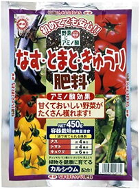 ★クーポン！4/14 20:00-4/17 9:59★ 東商 初めてでも安心！なす・とまと・きゅうり肥料 450g / 肥料 なす トマト きゅうり ナス 専用