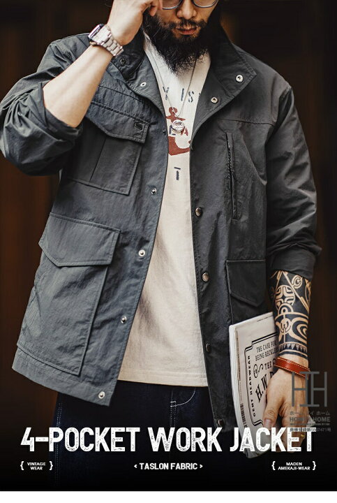 楽天市場】ナイロンジャケット メンズ ミリタリージャケット 大きい  