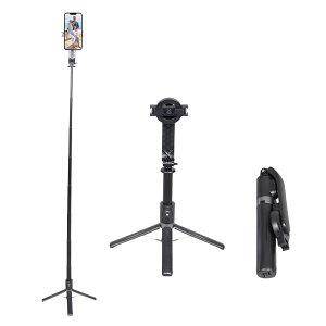 【レビュー特典あり】三脚 スマホ マグネット式 自撮り棒 iphone Android スマホ三脚 スマホスタンド 三脚スタンド マグネットスタンド セルカ棒 長い 高い 磁気吸着 Bluetooth リモコン付 360度回