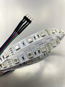 LED�e�[�v���C�g�ySMD5050-50�z�����IRGB LED�e�[�v���C�g1m�@4�s���R�l�N�^�t���@�t���J���[LED�e�[�v���C�g ���_��/�_�łɂ͐�p�R���g���[���[�E�����R���EAC�A�_�v�^�[���K�v�ł�