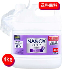 業務用 NANOX one ナノックスワン ニオイ専用 高濃度 洗濯洗剤 ナノックス 詰め替え 消臭 大容量 4kg おまとめ買い 送料無料