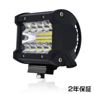 led��Ɠ� ���[�N���C�g 60W 6200LM 12v 24v �u1����v �e���i�ɂ����� 3�񔭌� �`�b�v20�� ����&�W������ IP67 �h�� �h�o �g���b�N �W���� �O�Ɠ� �t�H�O�����v DC 8V�]60V PL�ی� 2�N�ۏ� HIKARI