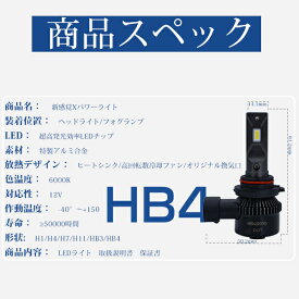 【楽天最大P30倍】LEDヘッドライト バルブ H4 hi/lo H1 H7 H8 H11 H16 HB3 HB4 車検対応 MAX360°角度調整 22800LM 6000K ホワイト 2本 明るい HIKARI