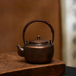煎茶道具 450ML 急須 使いやすい容量 ティーポットポット ケトル ちょうどいいサイズ 湯沸かし 煎茶 玉露 日本煎茶 手作り 中国 茶道具 功夫茶 ウーロン茶 ハンドメイド 手打ち 純銅 健康 おし