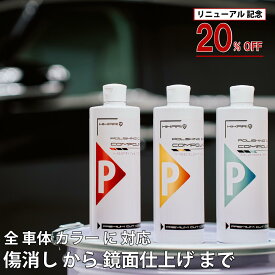 【20%OFF セール】コンパウンド 車 キズ消し つや出し 磨き 鏡面 車の擦り傷 艶出し 液体 超微粒子 研磨剤 セット コンパウンドセット 3本セット ボディ 塗装面 黒 金属 鏡 ガラス コーティング 下処理 研磨 ガラス研磨 HIKARI POLISHING CUT PREMIUM COMPOUND