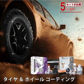 セラミックコーティング剤 HIKARI タイヤ ＆ ホイール セット コーティング剤 車 撥水 ガラスコーティング タイヤコーティング ホイールコーティング 足回り セラミックコーティング 撥水コーティング カーメンテナンス 保護 洗車 防汚 簡単 日本製