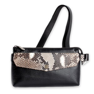 【メーカー保証】 ボディバッグ イタリアンシープレザー フラップパイソンナチュラル BRILLANTE