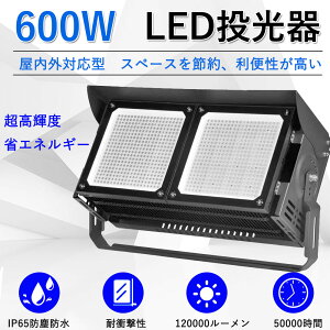 LED 600W 120000LM IP65 h JΉ Ɠ led 600VΉ A[XtvO FRa80ȏ O Px ȃGl 120x]X^h Ɠ ً}Ɩp AEghAp ނ Lv Ɨp