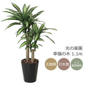 光触媒 人工観葉植物光の楽園 幸福の木 高さ1.1mフェイクグリーン インテリア