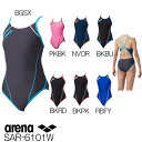 【3点以上のお買い物で5%OFFクーポン配布中】アリーナ ARENA 競泳水着 レディース 練習用水着 スーパーフライバック タフスーツ タフスキンDストライプ...
