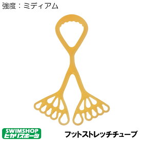 【店内商品3点以上でさらに3％OFFクーポン配布中】ALINCO アルインコ フットストレッチチューブ ミディアム イエロー フィットネス エクササイズ EXG163Y