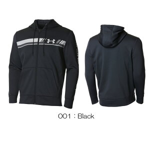 【店内商品3点以上でさらに3%OFFクーポン配布中】アンダーアーマー UNDER ARMOUR UAアーマーフリース バーロゴ フルジップ フ?ディー パーカー メンズ 男性 トレーニング スポーツアパレル U13755