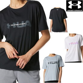 【店内商品3点以上でさらに3％OFFクーポン配布中】アンダーアーマー UNDER ARMOUR UAテック ショートスリーブTシャツ ボックスワードマーク レディース 女性 スポーツアパレル トレーニング U1378310