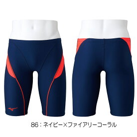 【クーポンで更に11%OFF対象】ミズノ MIZUNO 競泳水着 メンズ 練習用水着 エクサースーツ ハーフスパッツ U-Fit 競泳練習水着 N2MB8078