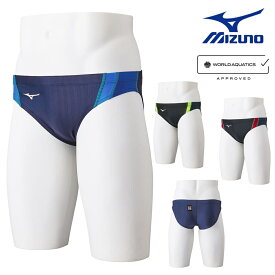 ミズノ MIZUNO 競泳水着 メンズ WORLD AQUATICS承認 STREAM ACE Vパンツ ストリームフィットA 2024年春夏モデル N2MBB021 fina マーク あり