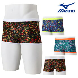 【店内商品3点以上でさらに3％OFFクーポン配布中】ミズノ MIZUNO 競泳水着 メンズ 練習用 エクサースーツ ショートスパッツ EXER SUITS U-Fit Ri Collection 池江璃花子 競泳練習水着 2024年春夏モデル N2MBB068