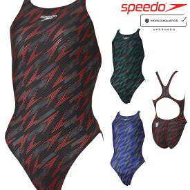 【店内商品3点以上でさらに3％OFFクーポン配布中】スピード SPEEDO 競泳水着 レディース WORLD AQUATICS承認 フレックスシグマカイエイムカットスーツ2 FLEX Σχ 2024年春夏モデル SCW02407F fina マーク あり