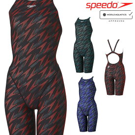 【店内商品3点以上でさらに3％OFFクーポン配布中】スピード SPEEDO 競泳水着 レディース WORLD AQUATICS承認 フレックスシグマカイオープンバックニースキン2 オールインワン FLEX Σχ 2024年春夏モデル SCW12407F fina マーク あり