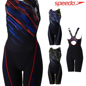 スピード SPEEDO フィットネス水着 レディース デジコースロープルースンニースキン(縫込みパッド付き) オールインワン Ultra Stretch ECO 2024年春夏モデル SFW12402