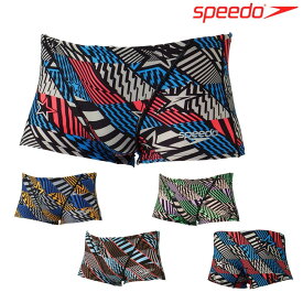 【店内商品3点以上でさらに3％OFFクーポン配布中】スピード SPEEDO 競泳水着 メンズ 練習用 ブーンジオメトリックターンズボックス ENDURANCE ECO 競泳練習水着 2024年春夏モデル ST52403