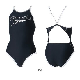 スピード SPEEDO 競泳水着 レディース 練習用 ゼブラスタックターンズスーツ ENDURANCE ECO 競泳練習水着 2024年春夏モデル STW02410