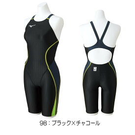 【クーポンで更に11%OFF対象】ミズノ MIZUNO 競泳水着 レディース WORLD AQUATICS承認 ハーフスーツ レースオープンバック STREAM ACE ストリームフィットA N2MG1224 fina マーク あり