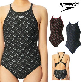 【店内商品3点以上でさらに3％OFFクーポン配布中】スピード SPEEDO 競泳水着 レディース 練習用 モノグラムジャパンターンズスーツ ENDURANCE ECO 競泳練習水着 STW02390