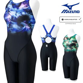 【店内商品3点以上でさらに3％OFFクーポン配布中】ミズノ MIZUNO 競泳水着 レディース WA承認モデル STREAM ACE ハーフスーツ マスターズバック オールインワン ストリームフィットA 2024年秋冬モデル N2MGB741