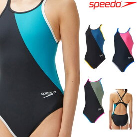 【クーポンで更に11%OFF対象】スピード SPEEDO 競泳水着 レディース 練習用 ファンピースクローシェターンズスーツ ENDURANCE ECO 競泳練習水着 STW02303