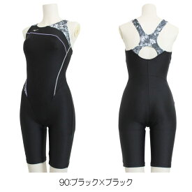 【店内商品3点以上でさらに3％OFFクーポン配布中】ミズノ MIZUNO 別注オリジナル フィットネス水着 レディース オールインワン スパッツ STROKE ONE パッド付き N2JGB829