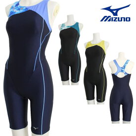 【店内商品3点以上でさらに3％OFFクーポン配布中】ミズノ MIZUNO 別注オリジナル フィットネス水着 レディース オールインワン スパッツ STROKE ONE パッド付き N2JGB833