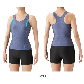 【店内商品3点以上でさらに3％OFFクーポン配布中】アリーナ ARENA フィットネス水着 レディース 大きめカラースナップ付きセパレーツ 差し込みフィットパッド パッド付き ダブルエステル LAR-3240W