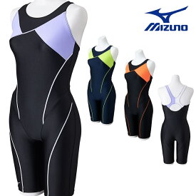 【店内商品3点以上でさらに3％OFFクーポン配布中】ミズノ MIZUNO フィットネス水着 レディース STROKE ONE オールインワン(ピースバック) UPKICKER パッド付き N2JGB301
