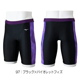 【店内商品3点以上でさらに3％OFFクーポン配布中】ミズノ MIZUNO フィットネス水着 メンズ StrokeONEハーフスパッツ 2025年春夏モデル N2JBC105