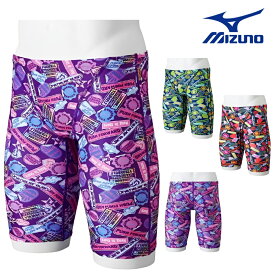 【店内商品3点以上でさらに3％OFFクーポン配布中】ミズノ MIZUNO 競泳水着 練習用水着 メンズ エクサースーツ ハーフスパッツ EXER SUITS U-Fit 競泳練習水着 2025年春夏モデル N2MBC086