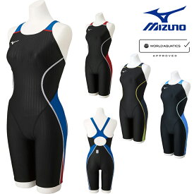 【店内商品3点以上でさらに3％OFFクーポン配布中】ミズノ MIZUNO 競泳水着 レディース WA承認モデル ハーフスーツ マスターズバック STREAM ACE ストリームフィットA N2MG1240 fina マーク あり