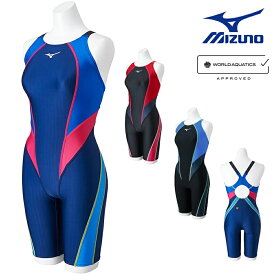 【店内商品3点以上でさらに3％OFFクーポン配布中】ミズノ MIZUNO 競泳水着 レディース WA承認モデル STREAM ACE ハーフスーツ マスターズバック ストリームフィットA N2MGB240 fina マーク あり