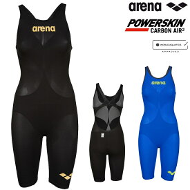 【高速割1300円OFFクーポン対象】アリーナ 競泳水着 レディース ARENA POWERSKIN CARBON AIR2 パワースキン カーボンエアスクエア ハーフスパッツオープンバック WA承認 高速水着 【Air2・スクエア】AS5SRC00L fina マーク あり